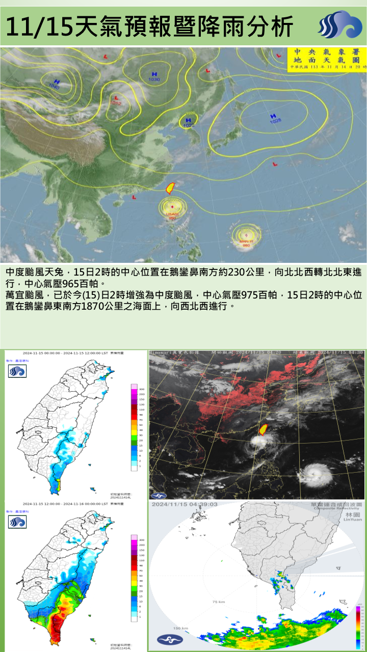 警示說明:日預報