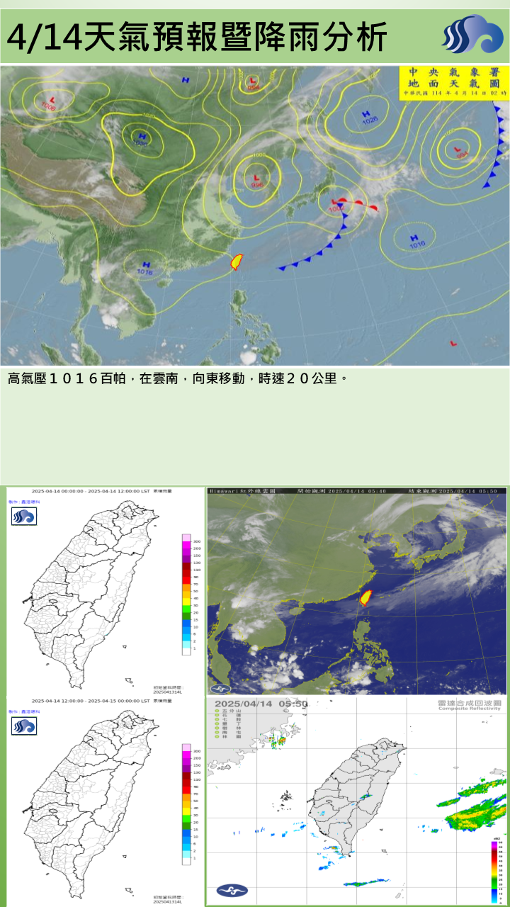 警示說明:白天氣溫回升，清晨輻射冷卻影響，早晚氣溫仍偏涼，日夜溫差大