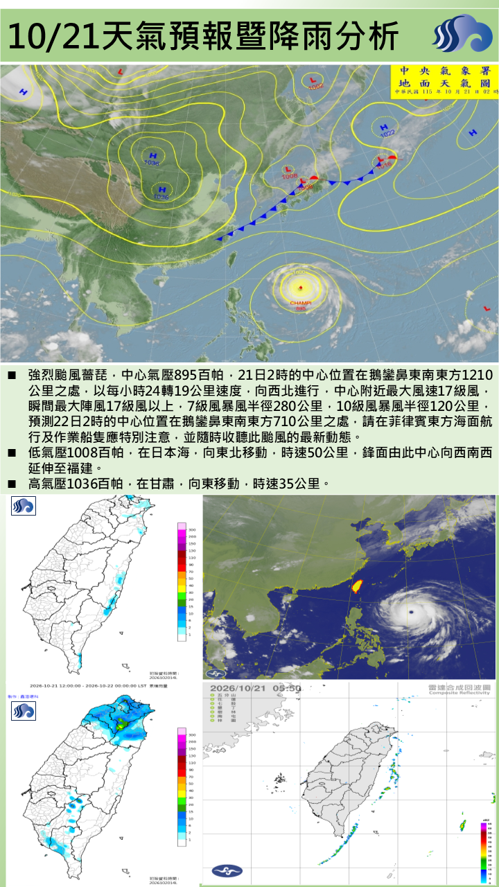 警示說明:東北季風增強，恆春半島有長浪發生的機率，請注意